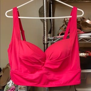 torrid Hot Pink Longline Bikini Top